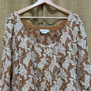 ~ as is ~ by anthropologie peasant puff sleeve blouse